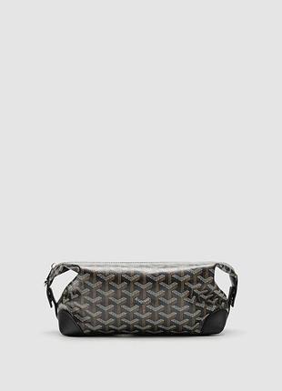💎 goyard boeing 25 toilet bag black in goyardine canvas 23 x 11 x 12 см