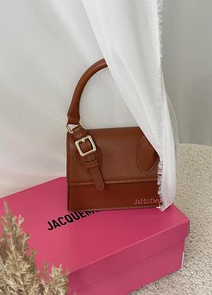 Сумка жіноча jacquemus le chiquito moyen boucle premium коричневий жакмюс