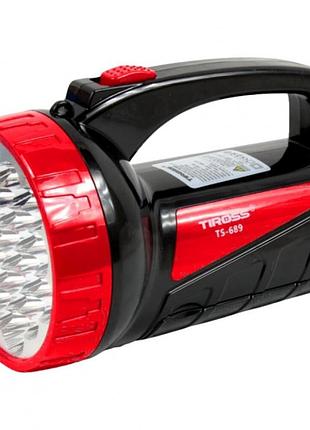 Аккумуляторный светодиодный фонарь 2 в 1 tiross ts-689