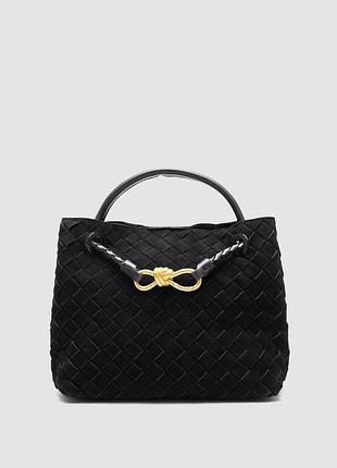 💎 bottega veneta small andiamo suede black 25 х 21 х 10 см