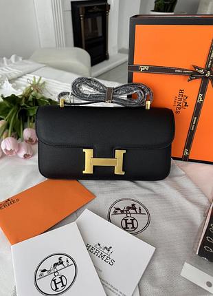 Hermes constance black gold