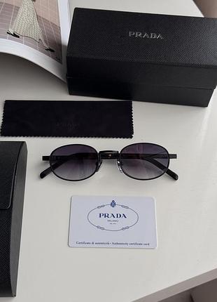 😎 prada black/black pr b53s zvn-02c 51/21/145 51/21/145