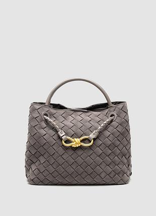 💎 bottega veneta small andiamo suede grey 25 х 21 х 10 см