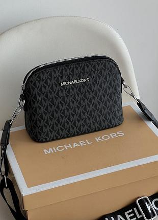 Сумка жіноча michael kors крос-боді 2 в 1 майкл корс чорний