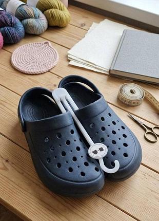 Мужские кроксы синие 40-41, стелька 24
