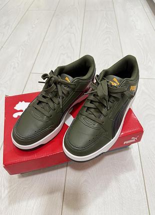 Нові чоловічі кросівки puma soft foam+ кольору хакі, 38 розмір