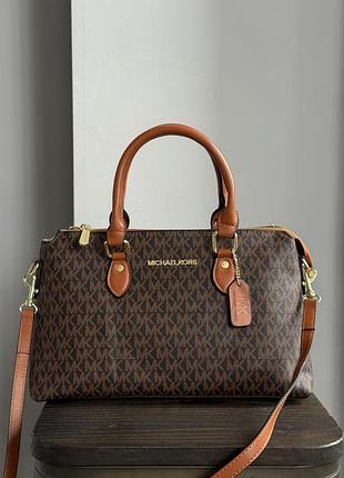 Жіноча сумка michael kors crossbody через плече коричневий майкл корс