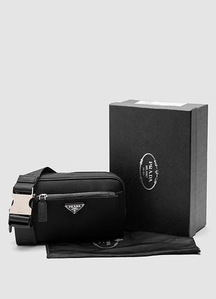 🦁 prada black nylon bumbag 4