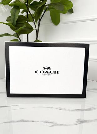 Фирменная упаковка коробка coach, упаковка на подарок. подарочная брендовая упаковка коуч