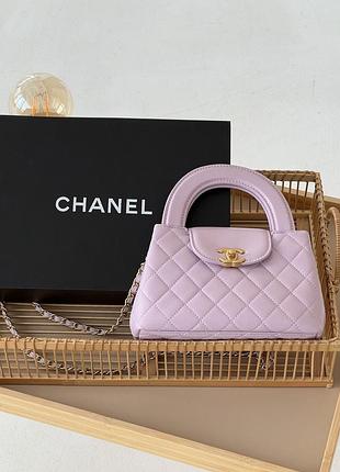 Сумка женская chanel kelly bag premium лавандовый клатч шанель