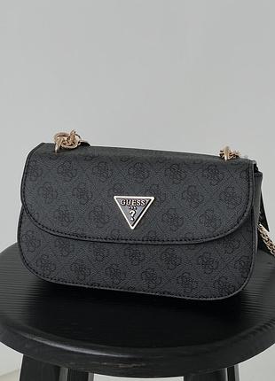 Сумка женская guess eco elements черный кросс боди гесс
