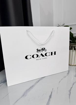 Фірмове паковання великий пакет coach, паковання на подарунок. подарункова брендова упаковка коуч
