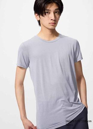 Футболка airism с круглым вырезом uniqlo