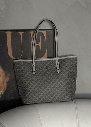 Сумка женская шопер майкл корс серый на плечо michael kors шоппер