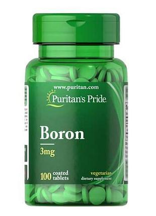 Puritan's pride boron 3 mg 100 таблеток