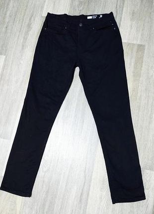 Мужские чёрные джинсы f&f , размер 34/32 slim .