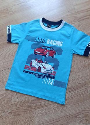Футболка на мальчика auto racing авто туречковина, 98 см