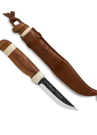 Нож marttiini lumberjack antler 10 см (127013) нож из углеродистой стали с рукоятью из карельской березы и оленьего рога