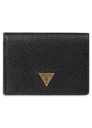Кожаный мини-кошелек guess с защитой от rfid