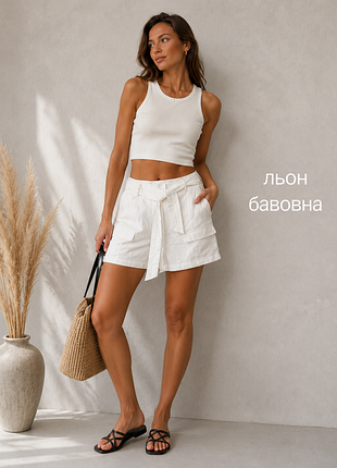 Женские шорты с карманами р.38