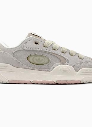 Кроссовки мужские, кроссовки женские, 1в1 люкс качество, кожа, adidas adi2000 beige/grey, sky-adi-0457