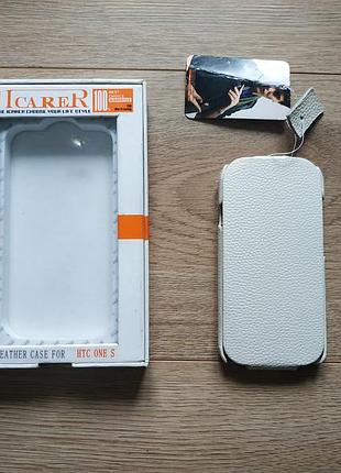 Чехол книжка i-carer для htc one s / z520e чохол фліп  (натуральна шкіра!)