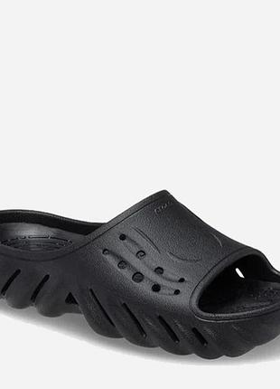 Шльопанці crocs echo slide black р.44 устілка 28см