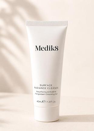 Medik8 surface radiance cleanse 40 мл | гель для вмивання з aha/bha кислотами