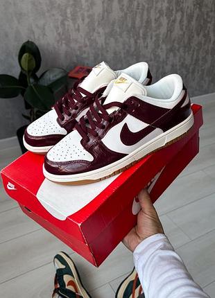 Nike dunk low lx dark team red croc🇻🇳