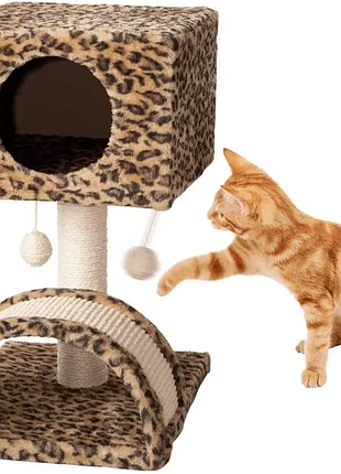 Когтеточка, домик, дратопца, игровой центр для котов. zoofari 6707
