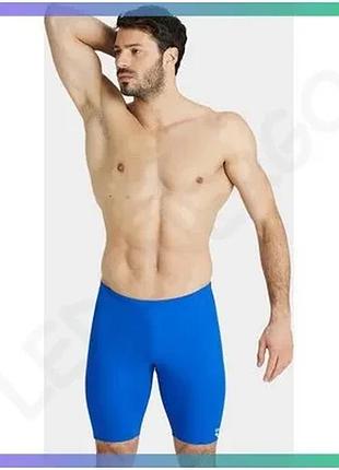 Плавки-шорти arena team swim jammer solid чоловічі сині для плавання з регульованим шнурком 90% поліес sku_004770-720