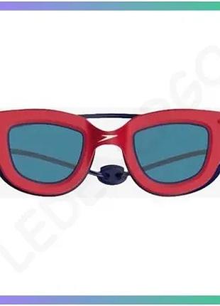 Детские очки для плавания speedo kids sunny g seaside 618 красные черные для юных пловцов с уф-защитой sku_8-7750491618