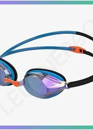Окуляры для плавания speedo vengeance mirror черные с зеркальными линзами для плавцов унитекс sku_8-11324g790