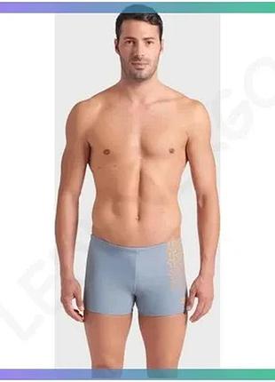 Плавки-шорти для чоловіків arena kikko v swim short сірі для плавання еластичні комфортні sku_006703-530