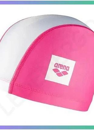 Шапка для плавания arena unix ii jr розовая белая детская шапочка для бассейна sku_002384-105