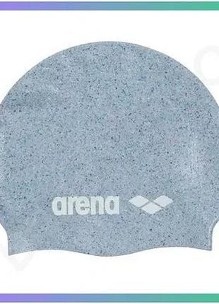 Шапка для плавания arena silicone cap серый мультиколор для защиты волос от хлора унитекс sku_006359-901