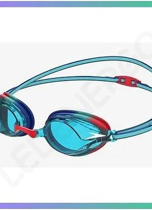 Окуляры для плавания speedo vengeance gog ju синий красный для детей идеальная посадка для соревновани sku_8-11323g801