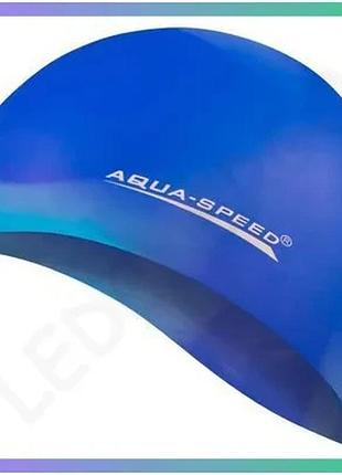 Шапка для плавания aqua speed bunt 4072 мультиколор 100% силикон унитекс для бассейна и плавания sku_113-79