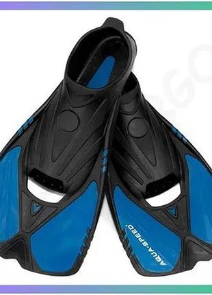 Ласти aqua speed action 5561 сині чорні 38-39 тренувальні для плавання унісекс sku_521-11
