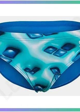 Плавки arena foam swim briefs белые зеленые бирюзовые для мальчиков 100% полиэстер для плавания sku_008174-880