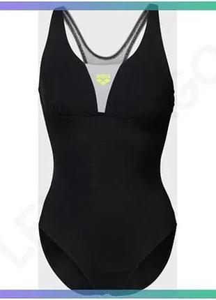 Купальник arena swimsuit control pro solid чорний жіночий для плавання 42 розмір sku_009073-555
