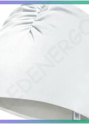 Шапка для плавания aqua speed bathing cap 61788 белая унисекс из полиэстера для бассейна и пляжа sku_634-05