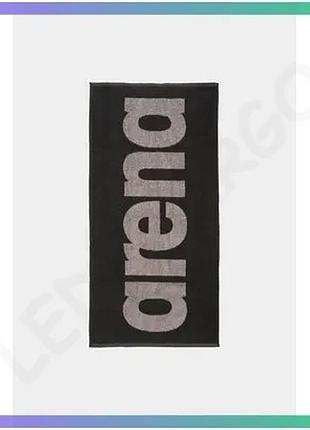 Рушник arena gym soft towel чорно-сірий 50х100 см для плавців 100% бавовна унісекс швидке висихання sku_001994-550