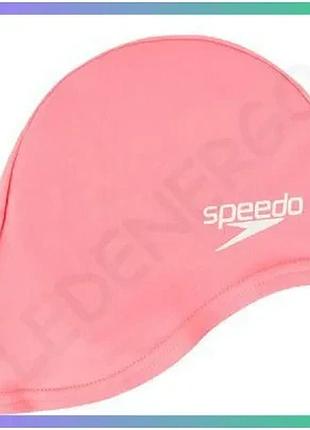 Шапка для плавания speedo poly cap ju розовая для детей удобная водоотталкивающая шапка sku_8-710111587
