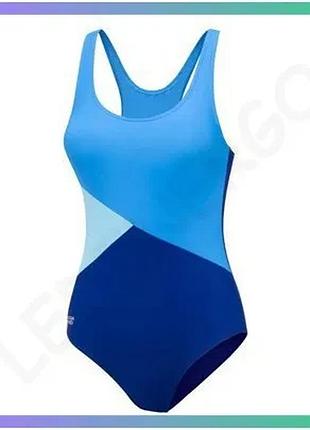 Закрытый купальник aqua speed bella 1210 синий для женщин 40 идеальная посадка для плавания sku_625-442