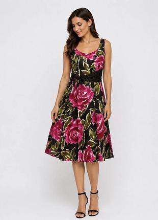 Шовкова сукня laura ashley в стилі 50х вінтаж 00х y2k