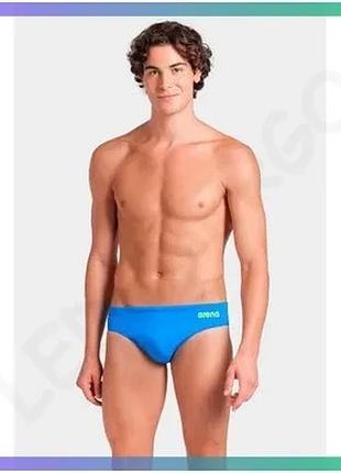 Плавки-сліпи arena team swim briefs solid блакитні для чоловіків купальні плавальні костюми для спорту sku_004773-860