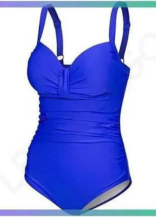 Купальник закрытый aqua speed olivia 8671 голубой для женщин с полной фигурой поддержка бюста sku_200-02
