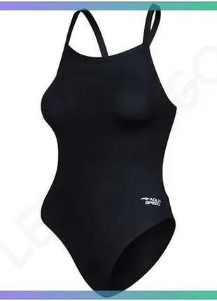 Купальник закритий aqua speed ana чорний для жінок спортивний купальний костюм для плавання 40 sku_550-01