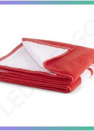 Рушник puma team towel small червоний 50х100 см унісекс спортивний рушник для команди та особи sku_054553-02